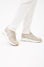Alpi Sneaker Bej Hakiki Deri