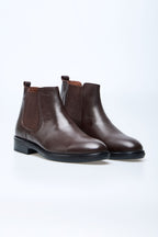 Alpine Kahverengi Hakiki Deri Chelsea Bot