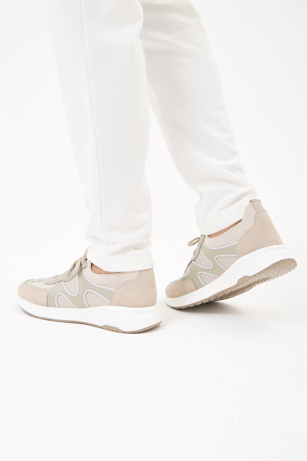 Alpi Sneaker Bej Hakiki Deri