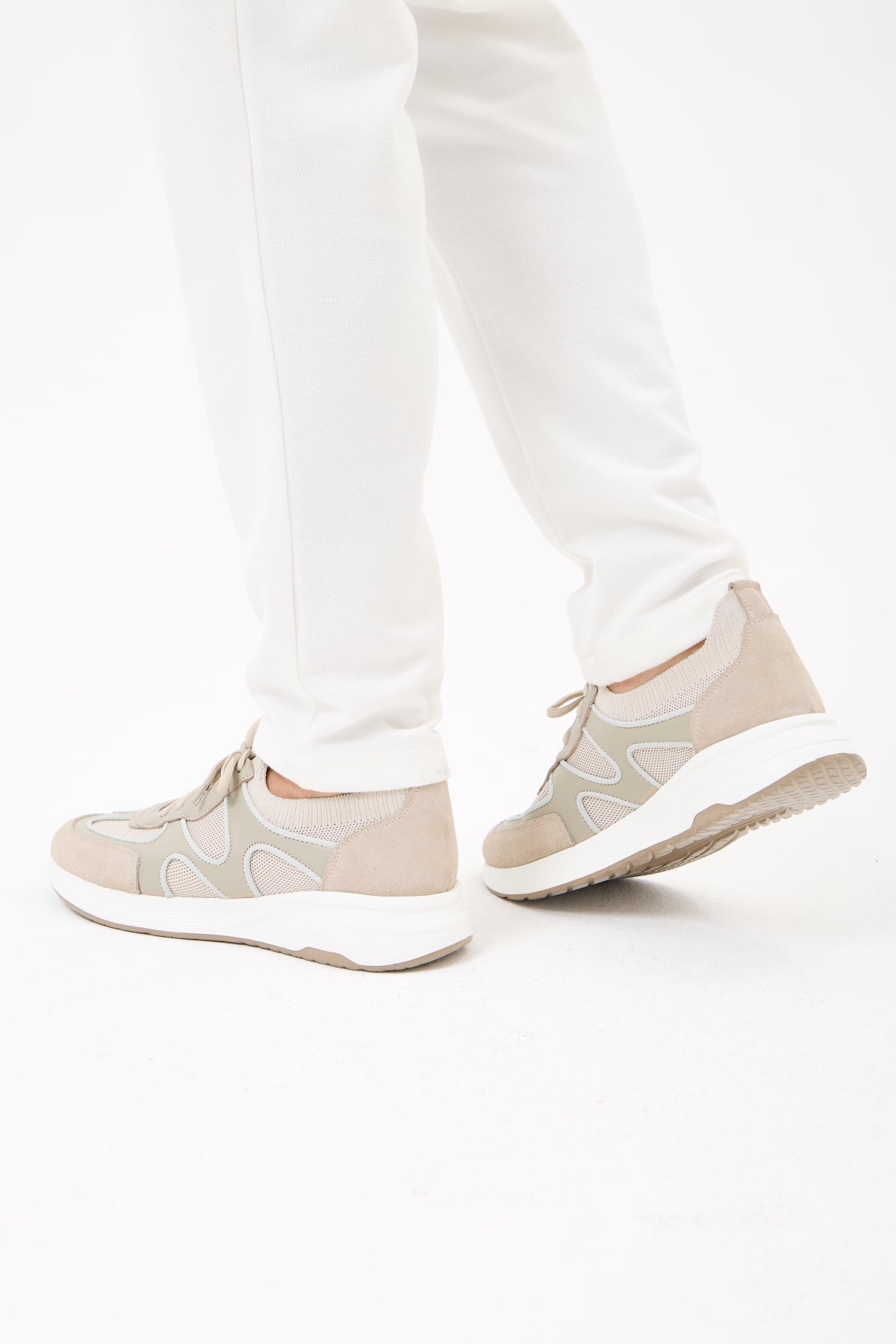 Alpi Sneaker Bej Hakiki Deri