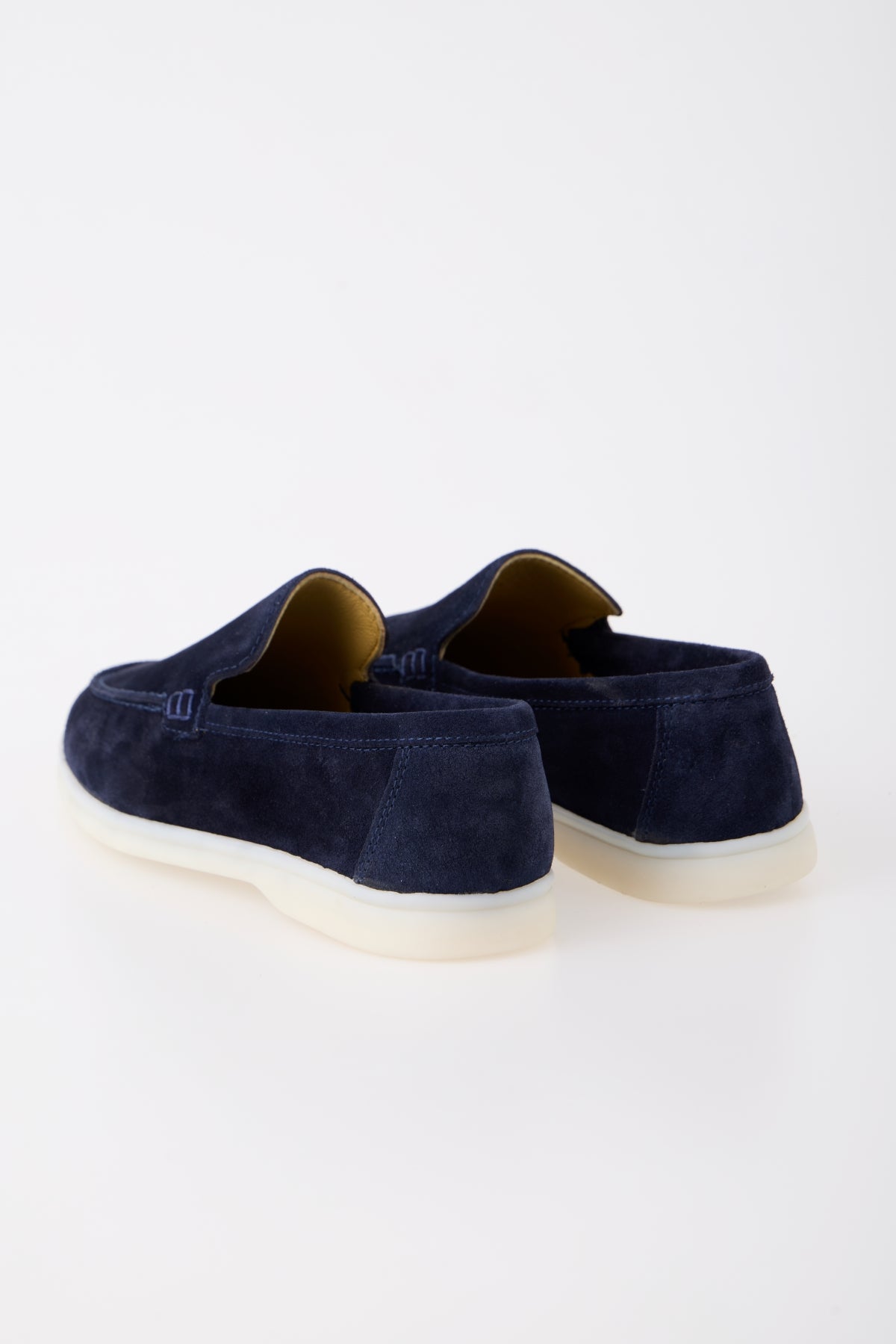 Azure Lacivert Süet Hakiki Deri Loafer